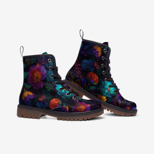 Midnight Garden Vegan Leather Boots